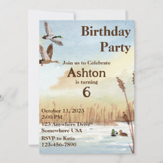 Les garçons Chasse Invitation