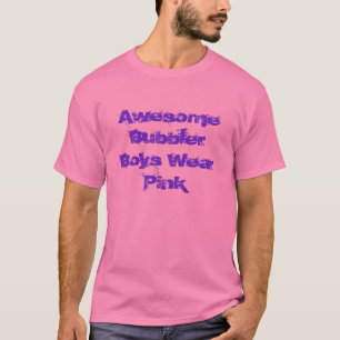 Les garçons de barboteur utilisent le T-shirt rose