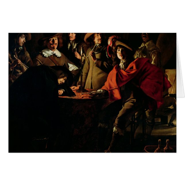 Les gardes fumant, 1643 (Devant horizontal)