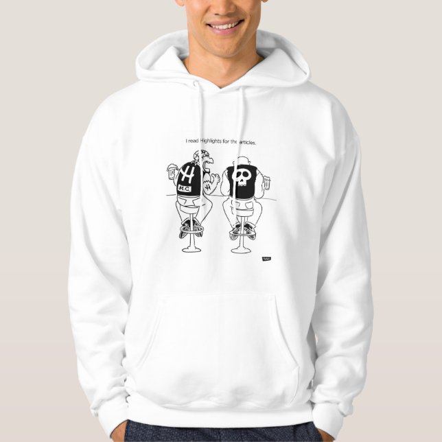 Les gars du vélo au bar Sweat - shirt à capuche (Devant)