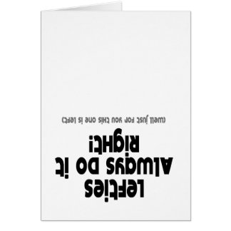 Les gauchistes font toujours il droit