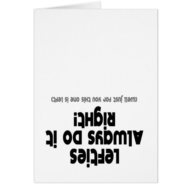 Les gauchistes font toujours il droit (Devant)