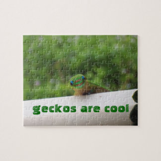 Les Geckos sont puzzle animal frais