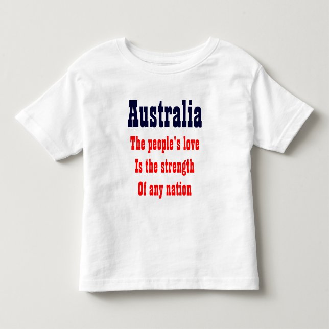 Les gens aiment les t-shirts australiens (Devant)