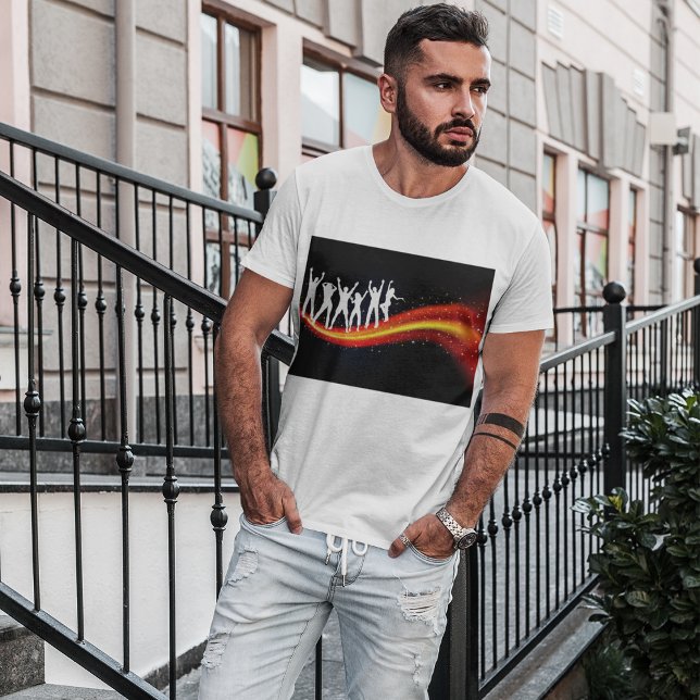 Les gens dansent Silhouettes Mens T-shirt (Créateur téléchargé)