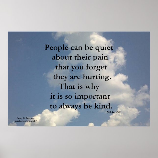 LES GENS PEUVENT ÊTRE CALME NIKITA GILL POSTER (Devant)