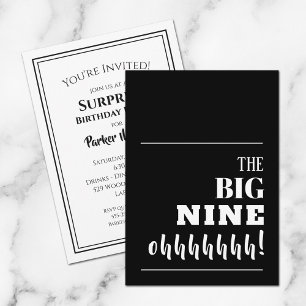 Les grandes invitations à la fête d'anniversaire d