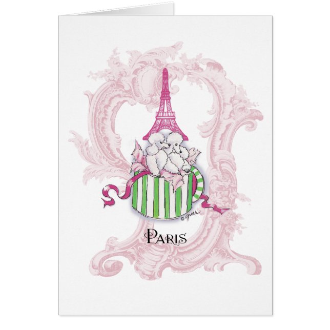 Les gribouillis de la tour Eiffel rose dans la boî (Devant)