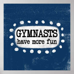 Les Gymnastes Ont Plus D'Amusement Poster Wall Art