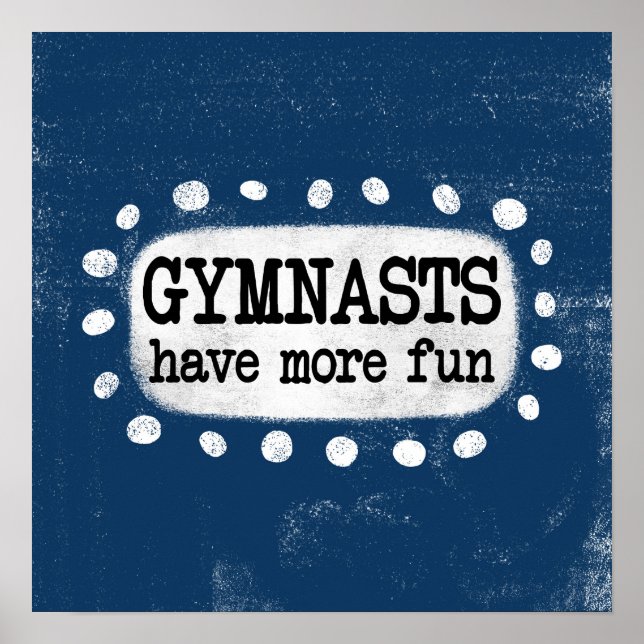 Les Gymnastes Ont Plus D'Amusement Poster Wall Art (Devant)