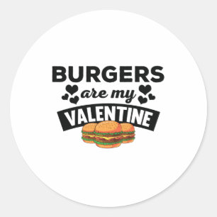 Les hamburgers drôles sont mon autocollant de