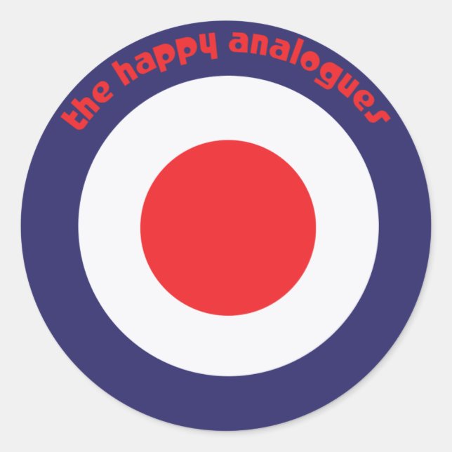 Les Happy Analogues Bullseye stickers (Devant)