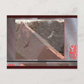 Les Hawks au-dessus de la carte postale en pierre 