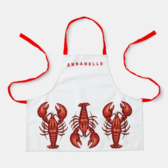 Les homards personnalisent les petits tabliers (Recto)