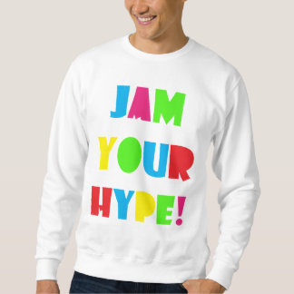 Les hommes bloquent votre sweatshirt d'exagération
