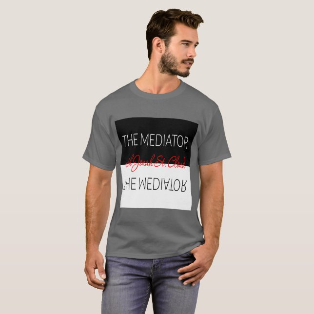 Les hommes de T-shirt de médiateur (Devant entier)