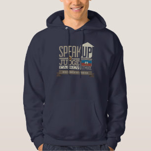 Les hommes parlent vers le haut du sweat - shirt 