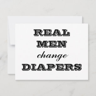 LES HOMMES RÉELS changent DIAPER