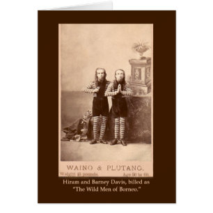 Les hommes sauvages du Bornéo sur des cartes,