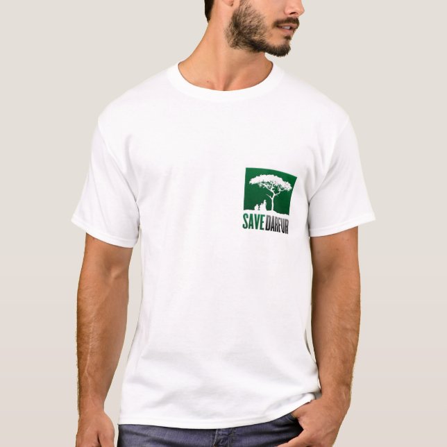 Les hommes sauvent le T-shirt du Darfour (Devant)