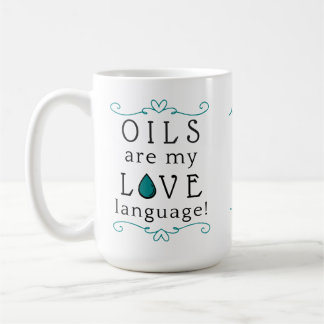 Les Huiles Sont Ma Langue D'Amour Café Mug Turquoi