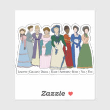 Les Huntresses, autocollant vinyle taillé sur mesu