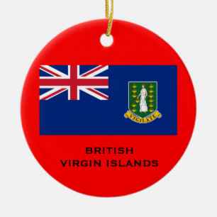 Les ÎLES VIERGES BRITANNIQUES - ornement de Noël
