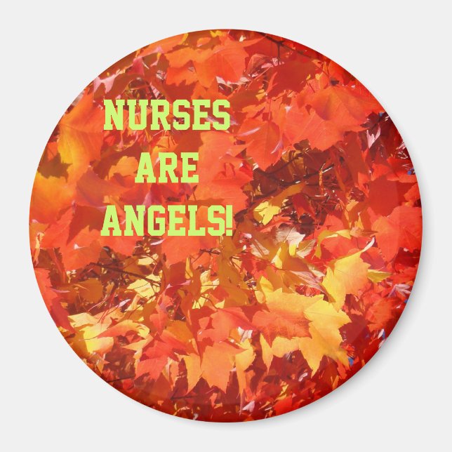Les infirmières sont des aimants d'anges Feuilles  (Devant)