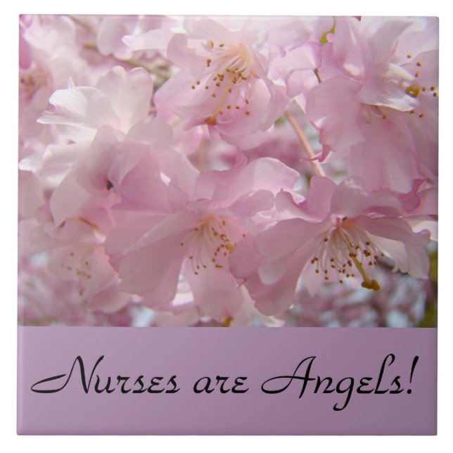 Les infirmières sont des Anges ! cadeaux Carreaux  (Devant)