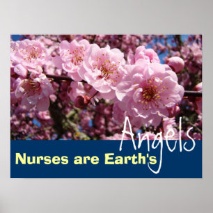 Les infirmières sont des Anges de la Terre affiche