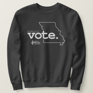 Les infirmières votent Sweatshirt de couleur foncé