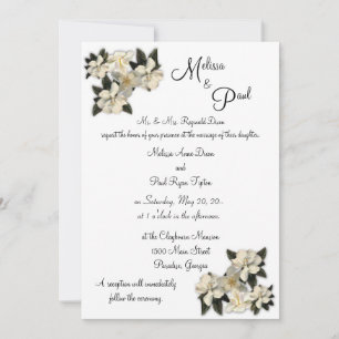Les invitations aux mariages de Magnolias