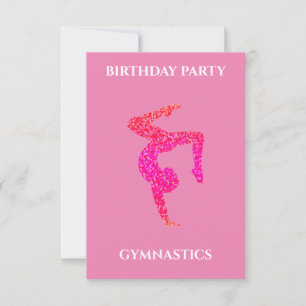 LES INVITATIONS D'ANNIVERSAIRE "GYMNASTIQUES" ONT 