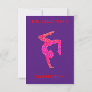 LES INVITATIONS D'ANNIVERSAIRE "GYMNASTIQUES" ONT 