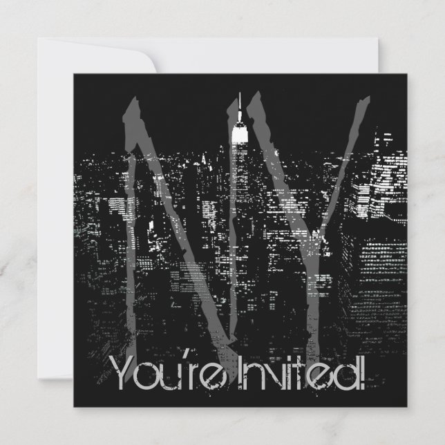 Les invitations de New York ont personnalisé New (Devant)