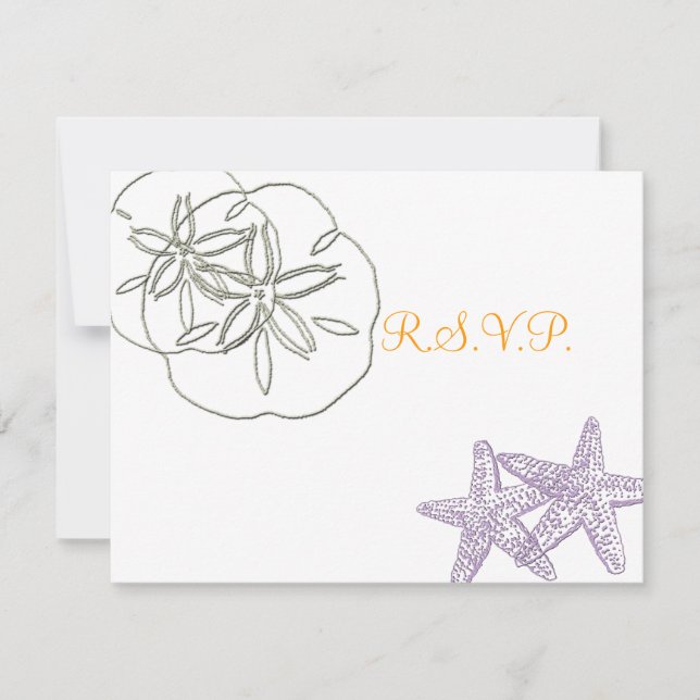 Les invitations RSVP Plage nécessitent des invitat (Devant)