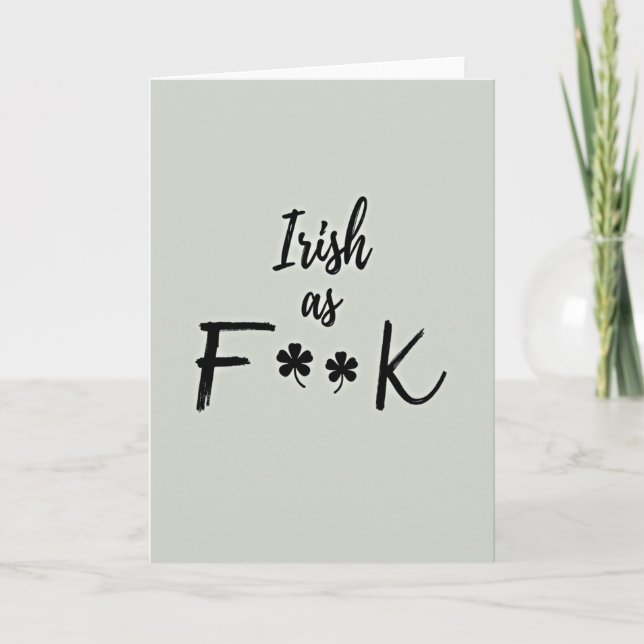 Les Irlandais, des cartes F (Devant)
