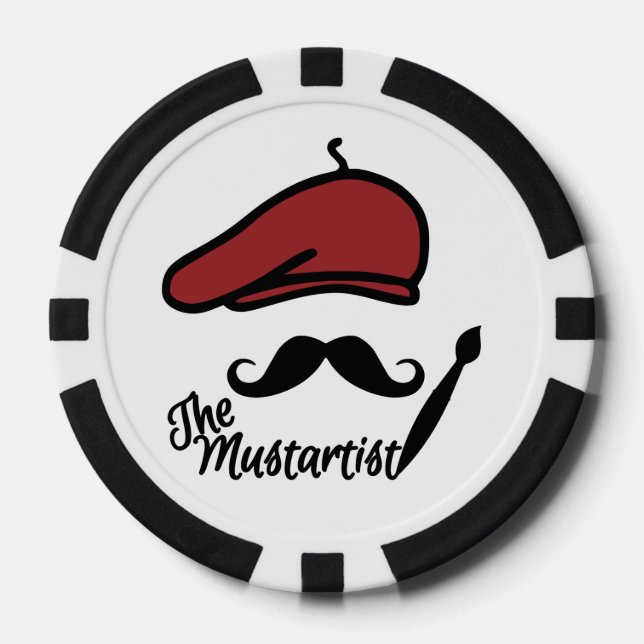 Les jetons de poker Mustartist (Recto)