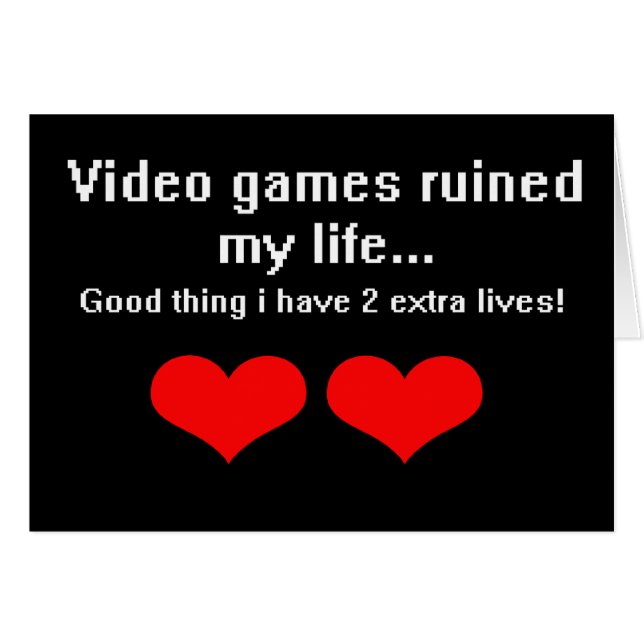 Les jeux vidéo ont ruiné ma vie… (Devant horizontal)