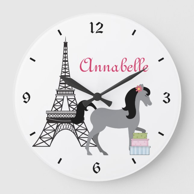 Les Jolies Ponies Horloge À Cheval Paris (Recto)