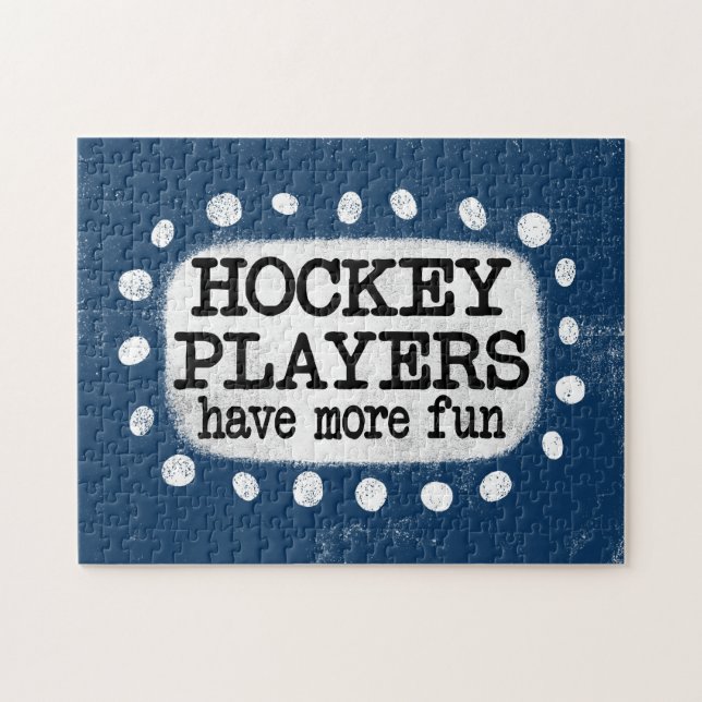 Les Joueurs De Hockey Ont Plus Amusant Puzzle (Horizontal)