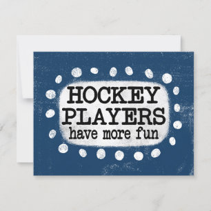 Les Joueurs De Hockey Ont Plus De Carte De Voeux A