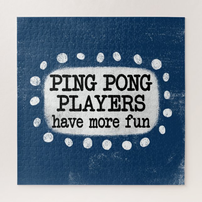 Les Joueurs De Ping Pong Ont Plus Amusant Puzzle (Vertical)