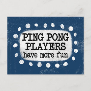 Les Joueurs De Ping Pong Ont Plus De Carte Postale