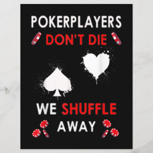 Les joueurs de poker amusants ne meurent pas nous