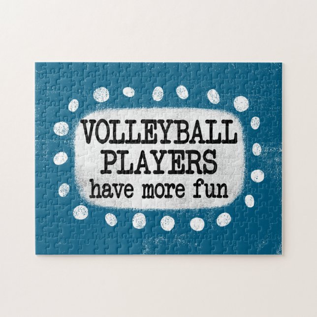 Les Joueurs De Volley-ball Ont Plus Amusant Puzzle (Horizontal)