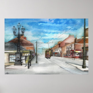 Les lampes Thornaby 5 et le tramway - POSTER