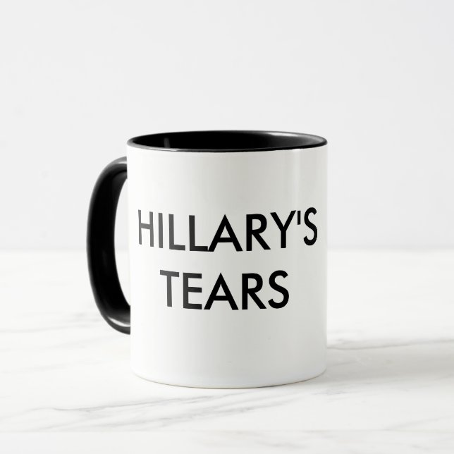 Les larmes de Hillary - tasse de sourire d'atout (Devant gauche)