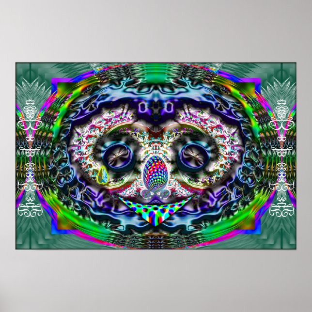 Les larmes d'une affiche de clown (Devant)