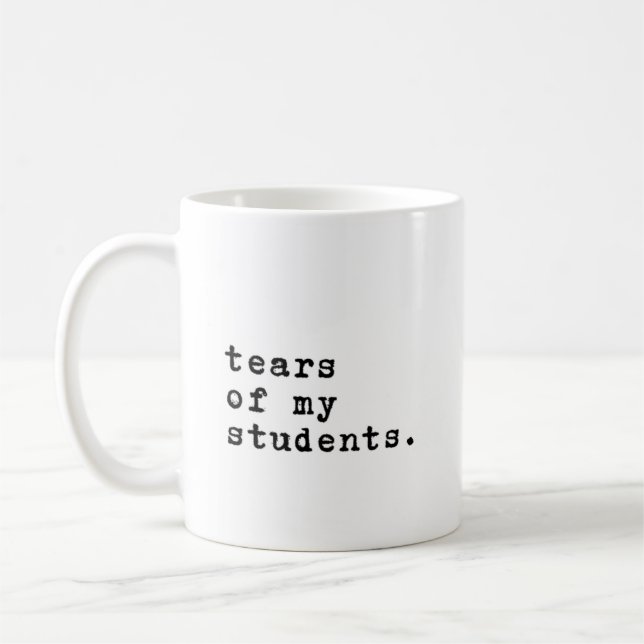 Les larmes minimalistes de mes étudiants Café Mug (Gauche)